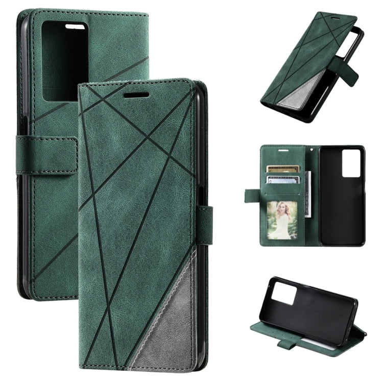 Skin Feel Splicing Leather Phone Case, For OPPO A57 2022, For Realme C30 4G, For Samsung Galaxy S23 5G, For Samsung Galaxy S23+ 5G, For Xiaomi 12T / Redmi K50 Ultra, For Samsung Galaxy S23 Ultra 5G, For Xiaomi Redmi 11 Prime 4G, For Samsung Galaxy A14 ...