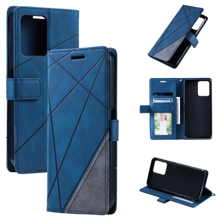 Skin Feel Splicing Leather Phone Case, For OPPO A57 2022, For Realme C30 4G, For Samsung Galaxy S23 5G, For Samsung Galaxy S23+ 5G, For Xiaomi 12T / Redmi K50 Ultra, For Samsung Galaxy S23 Ultra 5G, For Xiaomi Redmi 11 Prime 4G, For Samsung Galaxy A14 ...