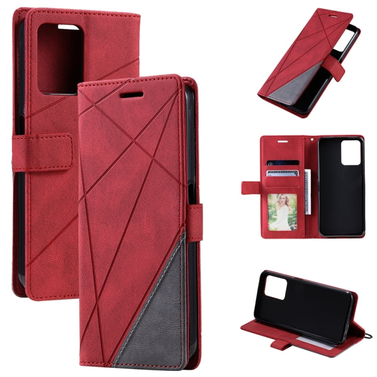 Skin Feel Splicing Leather Phone Case, For OPPO A57 2022, For Realme C30 4G, For Samsung Galaxy S23 5G, For Samsung Galaxy S23+ 5G, For Xiaomi 12T / Redmi K50 Ultra, For Samsung Galaxy S23 Ultra 5G, For Xiaomi Redmi 11 Prime 4G, For Samsung Galaxy A14 ...