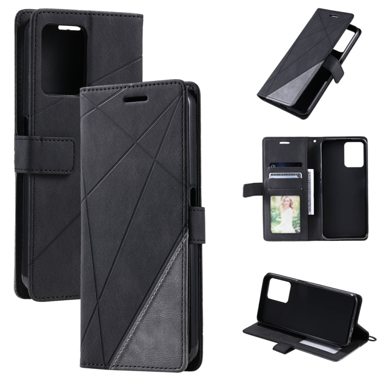 Skin Feel Splicing Leather Phone Case, For OPPO A57 2022, For Realme C30 4G, For Samsung Galaxy S23 5G, For Samsung Galaxy S23+ 5G, For Xiaomi 12T / Redmi K50 Ultra, For Samsung Galaxy S23 Ultra 5G, For Xiaomi Redmi 11 Prime 4G, For Samsung Galaxy A14 ...