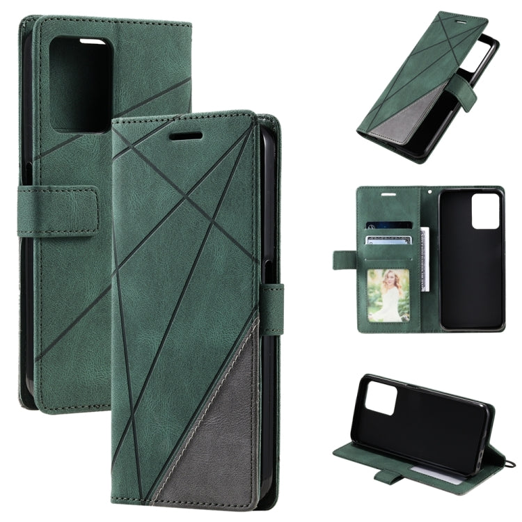 Skin Feel Splicing Leather Phone Case, For OPPO A57 2022, For Realme C30 4G, For Samsung Galaxy S23 5G, For Samsung Galaxy S23+ 5G, For Xiaomi 12T / Redmi K50 Ultra, For Samsung Galaxy S23 Ultra 5G, For Xiaomi Redmi 11 Prime 4G, For Samsung Galaxy A14 ...