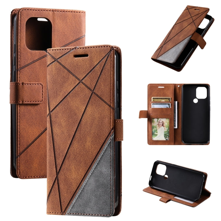 Skin Feel Splicing Leather Phone Case, For Xiaomi 12 Lite, For Xiaomi Redmi A1, For Google Pixel 7 Pro, For Google Pixel 6a, For Xiaomi Redmi A1+