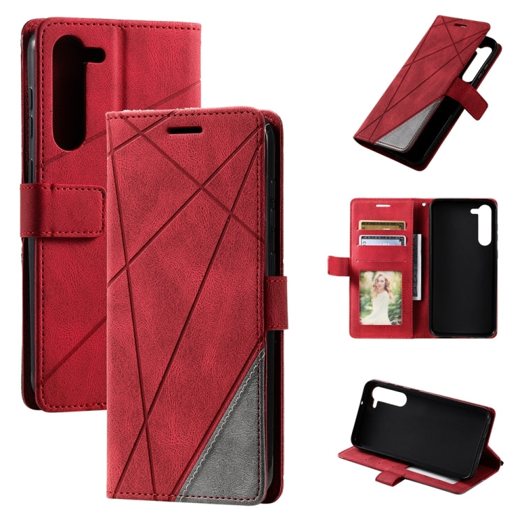 Skin Feel Splicing Leather Phone Case, For OPPO A57 2022, For Realme C30 4G, For Samsung Galaxy S23 5G, For Samsung Galaxy S23+ 5G, For Xiaomi 12T / Redmi K50 Ultra, For Samsung Galaxy S23 Ultra 5G, For Xiaomi Redmi 11 Prime 4G, For Samsung Galaxy A14 ...