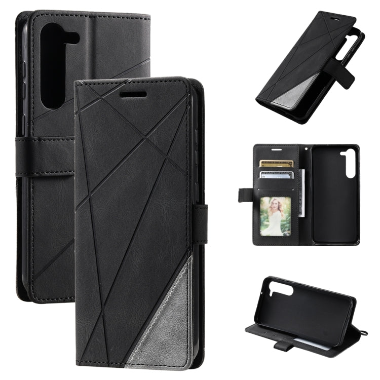 Skin Feel Splicing Leather Phone Case, For OPPO A57 2022, For Realme C30 4G, For Samsung Galaxy S23 5G, For Samsung Galaxy S23+ 5G, For Xiaomi 12T / Redmi K50 Ultra, For Samsung Galaxy S23 Ultra 5G, For Xiaomi Redmi 11 Prime 4G, For Samsung Galaxy A14 ...