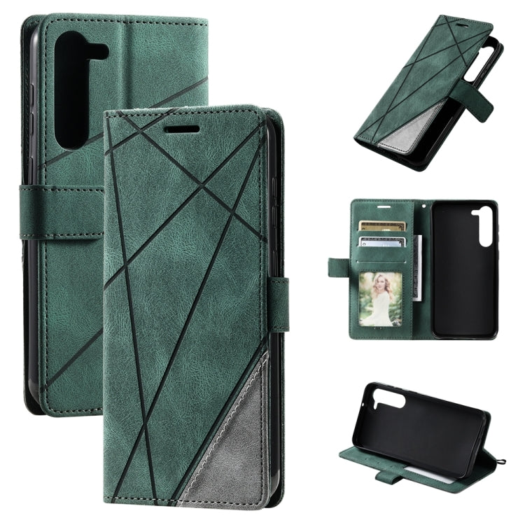 Skin Feel Splicing Leather Phone Case, For OPPO A57 2022, For Realme C30 4G, For Samsung Galaxy S23 5G, For Samsung Galaxy S23+ 5G, For Xiaomi 12T / Redmi K50 Ultra, For Samsung Galaxy S23 Ultra 5G, For Xiaomi Redmi 11 Prime 4G, For Samsung Galaxy A14 ...