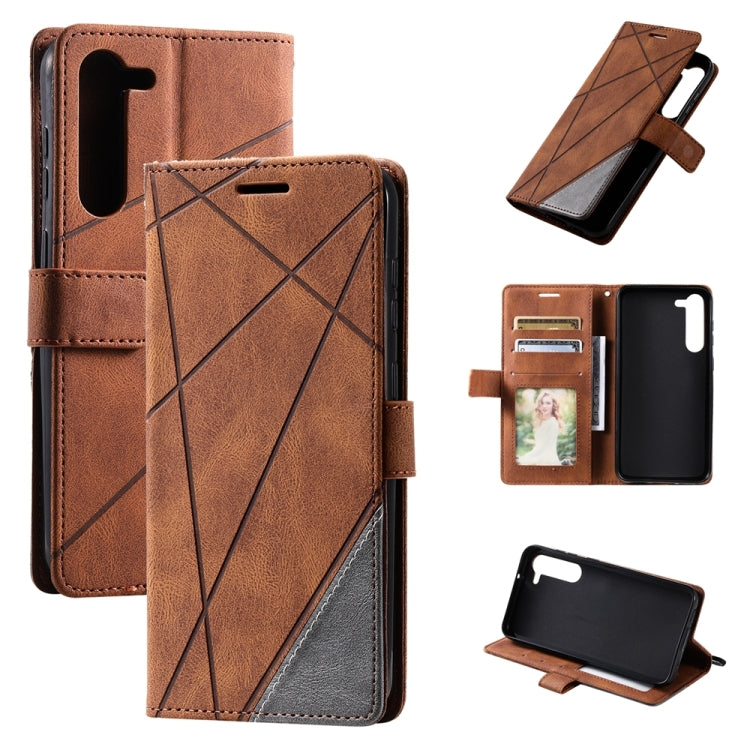 Skin Feel Splicing Leather Phone Case, For OPPO A57 2022, For Realme C30 4G, For Samsung Galaxy S23 5G, For Samsung Galaxy S23+ 5G, For Xiaomi 12T / Redmi K50 Ultra, For Samsung Galaxy S23 Ultra 5G, For Xiaomi Redmi 11 Prime 4G, For Samsung Galaxy A14 ...
