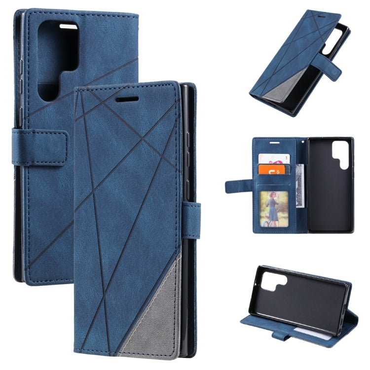 Skin Feel Splicing Leather Phone Case, For OPPO A57 2022, For Realme C30 4G, For Samsung Galaxy S23 5G, For Samsung Galaxy S23+ 5G, For Samsung Galaxy S23 Ultra 5G, For Xiaomi 12T / Redmi K50 Ultra, For Xiaomi Redmi 11 Prime 4G, For Samsung Galaxy A14 ...