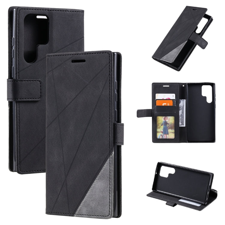 Skin Feel Splicing Leather Phone Case, For OPPO A57 2022, For Realme C30 4G, For Samsung Galaxy S23 5G, For Samsung Galaxy S23+ 5G, For Samsung Galaxy S23 Ultra 5G, For Xiaomi 12T / Redmi K50 Ultra, For Xiaomi Redmi 11 Prime 4G, For Samsung Galaxy A14 ...