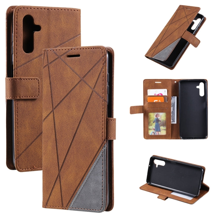 Skin Feel Splicing Leather Phone Case, For OPPO A57 2022, For Realme C30 4G, For Samsung Galaxy S23 5G, For Samsung Galaxy S23+ 5G, For Samsung Galaxy S23 Ultra 5G, For Xiaomi 12T / Redmi K50 Ultra, For Xiaomi Redmi 11 Prime 4G, For Samsung Galaxy A14 ...