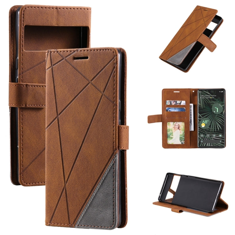 Skin Feel Splicing Leather Phone Case, For Xiaomi 12 Lite, For Xiaomi Redmi A1, For Google Pixel 7 Pro, For Google Pixel 6a, For Xiaomi Redmi A1+