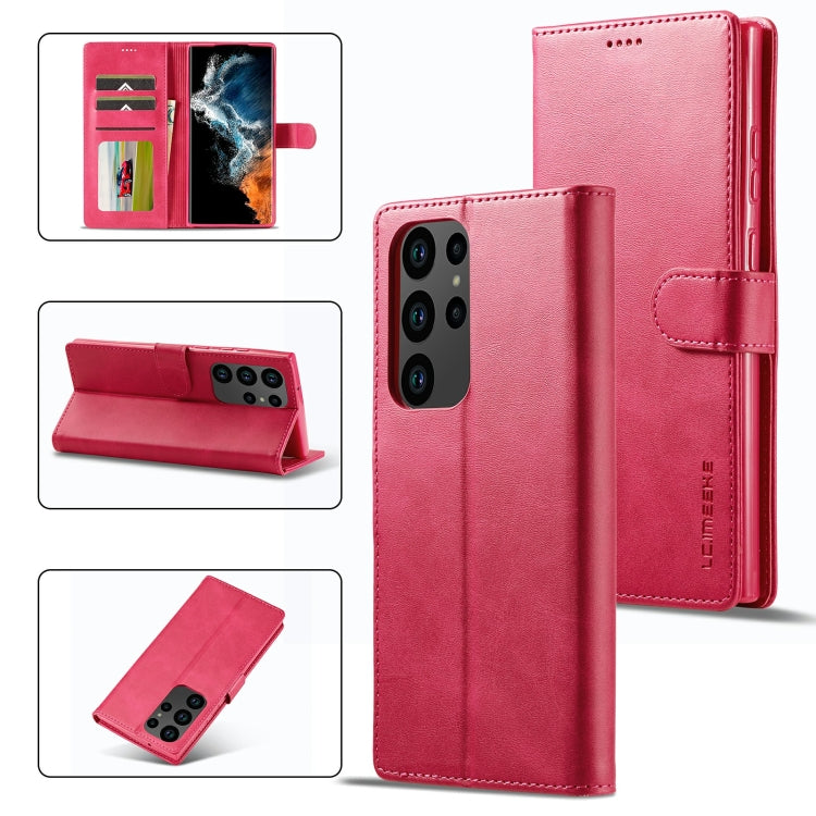 LC.IMEEKE Calf Texture Horizontal Flip Leather Phone Case, For Samsung Galaxy S23 5G, For Samsung Galaxy S23+ 5G, For Samsung Galaxy S23 Ultra 5G