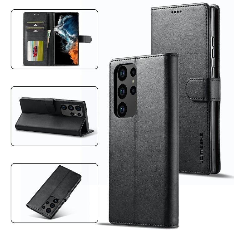 LC.IMEEKE Calf Texture Horizontal Flip Leather Phone Case, For Samsung Galaxy S23 5G, For Samsung Galaxy S23+ 5G, For Samsung Galaxy S23 Ultra 5G