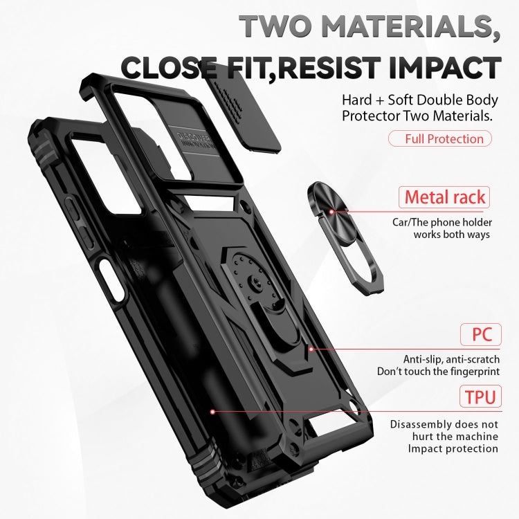 Sliding Camshield Holder Phone Case, For Xiaomi Redmi Note 11T Pro, For Xiaomi 12T/12T Pro/Redmi K50 Ultra, For Motorola Moto G52/G82