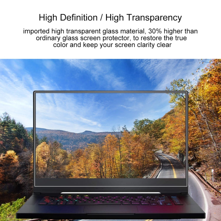 Laptop Screen HD Tempered Glass Protective Film, For ASUS ROG Strix G 15.6 inch, For ASUS ROG Strix Hero II 15.6 inch, For ASUS ROG ZEPHYRUS (GX501) 15.6 inch, For ASUS ROG ZEPHYRUS (M15) 15.6 inch, For ASUS ROG Zephyrus M (GM501) 15.6 inch            ...