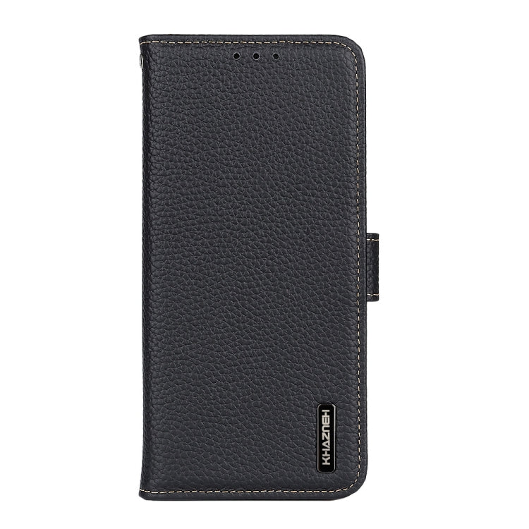 KHAZNEH Litchi Genuine Leather Phone Case, For Nokia X30 5G