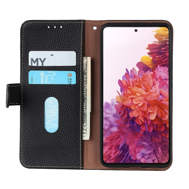 KHAZNEH Litchi Genuine Leather Phone Case, For Nokia X30 5G
