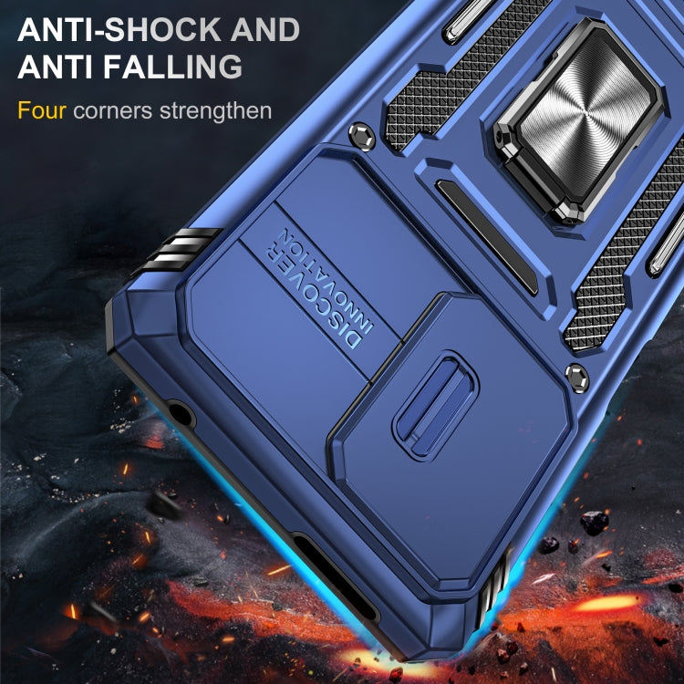 Armor PC + TPU Camera Shield Phone Case, For Xiaomi 11T, For Xiaomi Poco X4 Pro 5G, For Xiaomi Redmi 10, For Xiaomi Redmi 10C, For Xiaomi Redmi 9A, For Xiaomi Redmi Note 11 Pro, For Xiaomi Redmi 9C / 10A