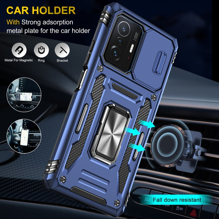 Armor PC + TPU Camera Shield Phone Case, For Xiaomi 11T, For Xiaomi Poco X4 Pro 5G, For Xiaomi Redmi 10, For Xiaomi Redmi 10C, For Xiaomi Redmi 9A, For Xiaomi Redmi Note 11 Pro, For Xiaomi Redmi 9C / 10A