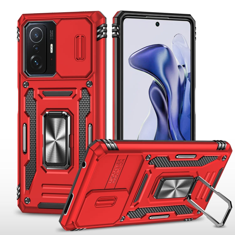Armor PC + TPU Camera Shield Phone Case, For Xiaomi 11T, For Xiaomi Poco X4 Pro 5G, For Xiaomi Redmi 10, For Xiaomi Redmi 10C, For Xiaomi Redmi 9A, For Xiaomi Redmi Note 11 Pro, For Xiaomi Redmi 9C / 10A