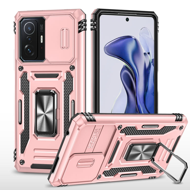 Armor PC + TPU Camera Shield Phone Case, For Xiaomi 11T, For Xiaomi Poco X4 Pro 5G, For Xiaomi Redmi 10, For Xiaomi Redmi 10C, For Xiaomi Redmi 9A, For Xiaomi Redmi Note 11 Pro, For Xiaomi Redmi 9C / 10A