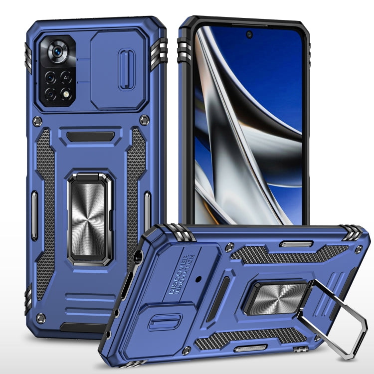 Armor PC + TPU Camera Shield Phone Case, For Xiaomi 11T, For Xiaomi Poco X4 Pro 5G, For Xiaomi Redmi 10, For Xiaomi Redmi 10C, For Xiaomi Redmi 9A, For Xiaomi Redmi Note 11 Pro, For Xiaomi Redmi 9C / 10A