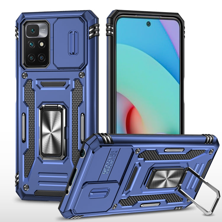 Armor PC + TPU Camera Shield Phone Case, For Xiaomi 11T, For Xiaomi Poco X4 Pro 5G, For Xiaomi Redmi 10, For Xiaomi Redmi 10C, For Xiaomi Redmi 9A, For Xiaomi Redmi Note 11 Pro, For Xiaomi Redmi 9C / 10A