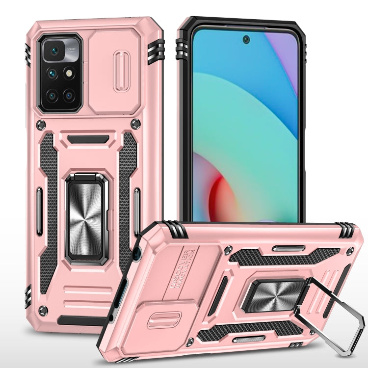 Armor PC + TPU Camera Shield Phone Case, For Xiaomi 11T, For Xiaomi Poco X4 Pro 5G, For Xiaomi Redmi 10, For Xiaomi Redmi 10C, For Xiaomi Redmi 9A, For Xiaomi Redmi Note 11 Pro, For Xiaomi Redmi 9C / 10A