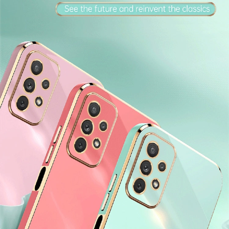 XINLI Straight Edge 6D Electroplate TPU Phone Case, For Samsung Galaxy A13 4G, For Samsung Galaxy A13 5G, For Samsung Galaxy A04 4G, For Samsung Galaxy A03, For Samsung Galaxy A03s, For Samsung Galaxy A50
