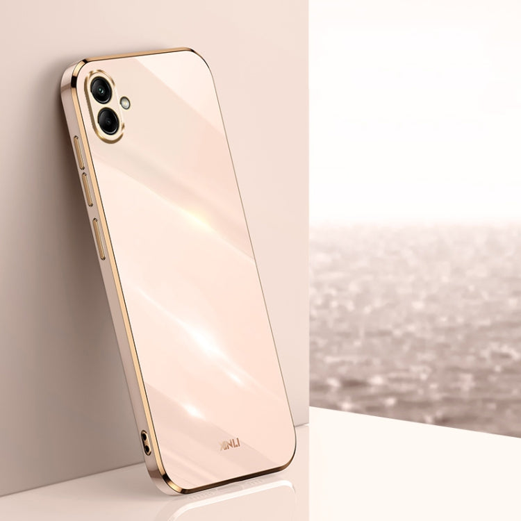 XINLI Straight Edge 6D Electroplate TPU Phone Case, For Samsung Galaxy A13 4G, For Samsung Galaxy A13 5G, For Samsung Galaxy A04 4G, For Samsung Galaxy A03, For Samsung Galaxy A03s, For Samsung Galaxy A50