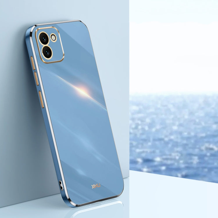XINLI Straight Edge 6D Electroplate TPU Phone Case, For Samsung Galaxy A13 4G, For Samsung Galaxy A13 5G, For Samsung Galaxy A04 4G, For Samsung Galaxy A03, For Samsung Galaxy A03s, For Samsung Galaxy A50