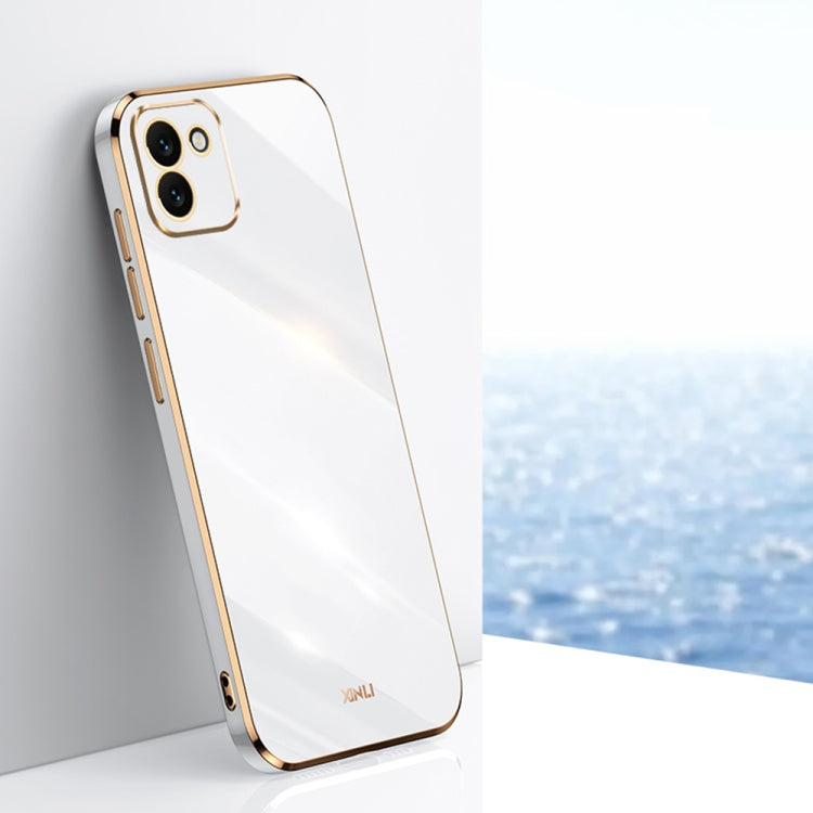 XINLI Straight Edge 6D Electroplate TPU Phone Case, For Samsung Galaxy A13 4G, For Samsung Galaxy A13 5G, For Samsung Galaxy A04 4G, For Samsung Galaxy A03, For Samsung Galaxy A03s, For Samsung Galaxy A50