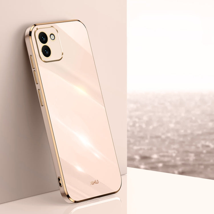XINLI Straight Edge 6D Electroplate TPU Phone Case, For Samsung Galaxy A13 4G, For Samsung Galaxy A13 5G, For Samsung Galaxy A04 4G, For Samsung Galaxy A03, For Samsung Galaxy A03s, For Samsung Galaxy A50