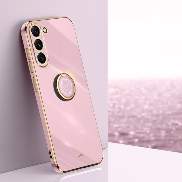 XINLI Straight Edge 6D Electroplate TPU Phone Case with Ring Holder, For Samsung Galaxy S23 5G, For Samsung Galaxy S23+ 5G, For Samsung Galaxy S23 Ultra 5G, For Samsung Galaxy S22 Ultra 5G, For Samsung Galaxy Note20, For Samsung Galaxy Note20 Ultra