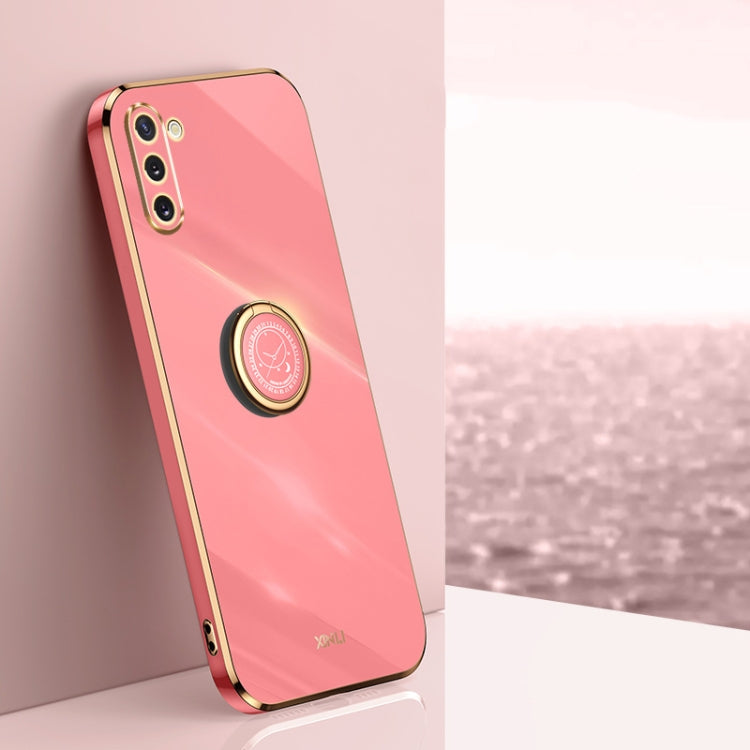 XINLI Straight Edge 6D Electroplate TPU Phone Case with Ring Holder, For Samsung Galaxy Note10, For Samsung Galaxy M53 5G, For Samsung Galaxy M51, For Samsung Galaxy M33 5G, For Samsung Galaxy M23 5G, For Samsung Galaxy F13 4G