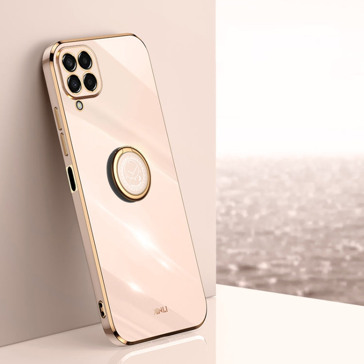 XINLI Straight Edge 6D Electroplate TPU Phone Case with Ring Holder, For Samsung Galaxy Note10, For Samsung Galaxy M53 5G, For Samsung Galaxy M51, For Samsung Galaxy M33 5G, For Samsung Galaxy M23 5G, For Samsung Galaxy F13 4G
