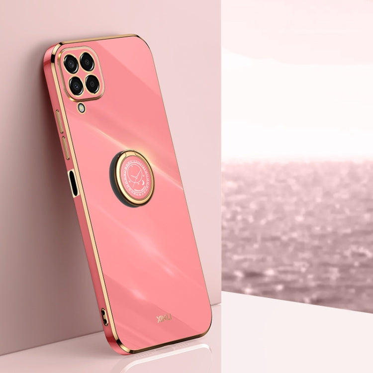 XINLI Straight Edge 6D Electroplate TPU Phone Case with Ring Holder, For Samsung Galaxy Note10, For Samsung Galaxy M53 5G, For Samsung Galaxy M51, For Samsung Galaxy M33 5G, For Samsung Galaxy M23 5G, For Samsung Galaxy F13 4G