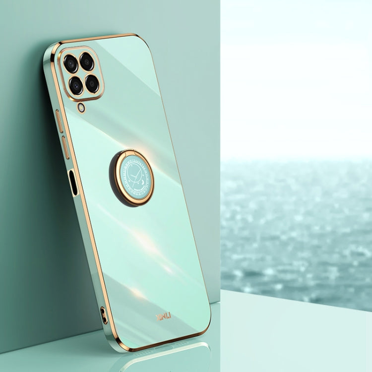 XINLI Straight Edge 6D Electroplate TPU Phone Case with Ring Holder, For Samsung Galaxy Note10, For Samsung Galaxy M53 5G, For Samsung Galaxy M51, For Samsung Galaxy M33 5G, For Samsung Galaxy M23 5G, For Samsung Galaxy F13 4G