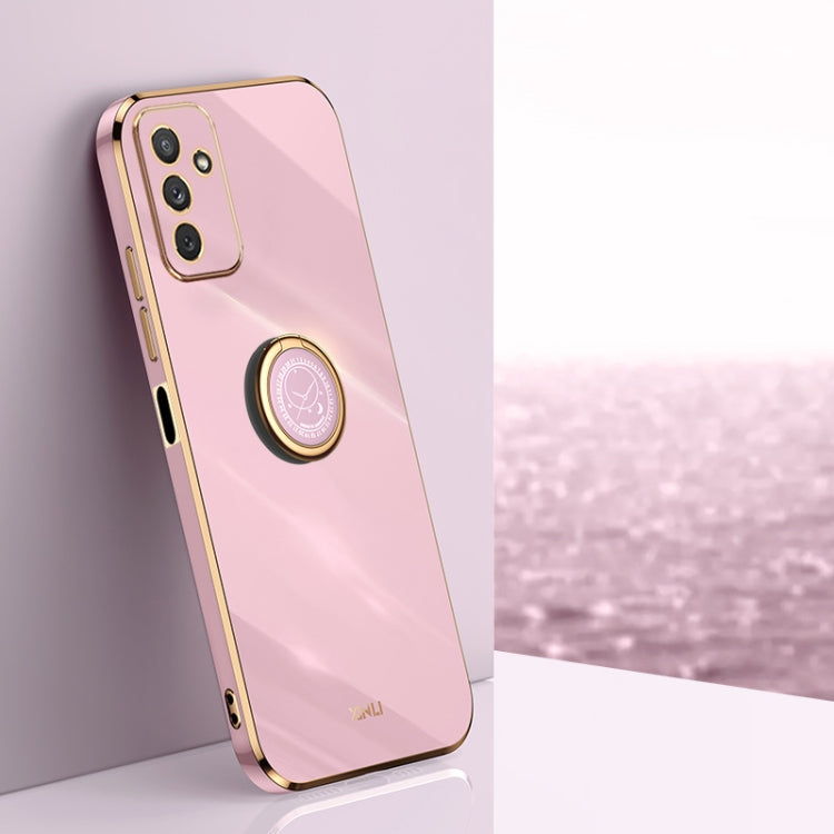 XINLI Straight Edge 6D Electroplate TPU Phone Case with Ring Holder, For Samsung Galaxy Note10, For Samsung Galaxy M53 5G, For Samsung Galaxy M51, For Samsung Galaxy M33 5G, For Samsung Galaxy M23 5G, For Samsung Galaxy F13 4G