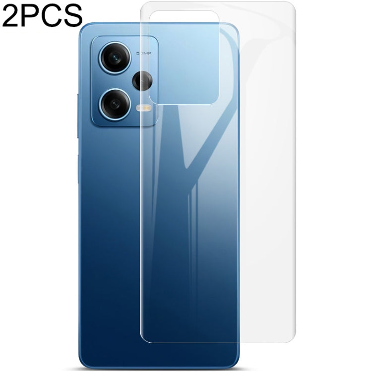2pcs imak Curved Full Screen Protector Hydrogel Film Back Protector, For Xiaomi Redmi Note 12 Pro 5G China/Indian, For Xiaomi Redmi Note 12 Pro+ 5G China/Indian, For Xiaomi 12T/12T Pro/Redmi K50