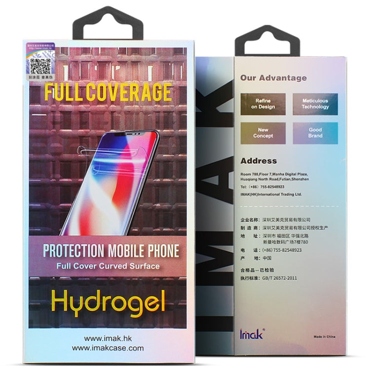 2pcs imak Curved Full Screen Protector Hydrogel Film Back Protector, For Xiaomi Redmi Note 12 Pro 5G China/Indian, For Xiaomi Redmi Note 12 Pro+ 5G China/Indian, For Xiaomi 12T/12T Pro/Redmi K50