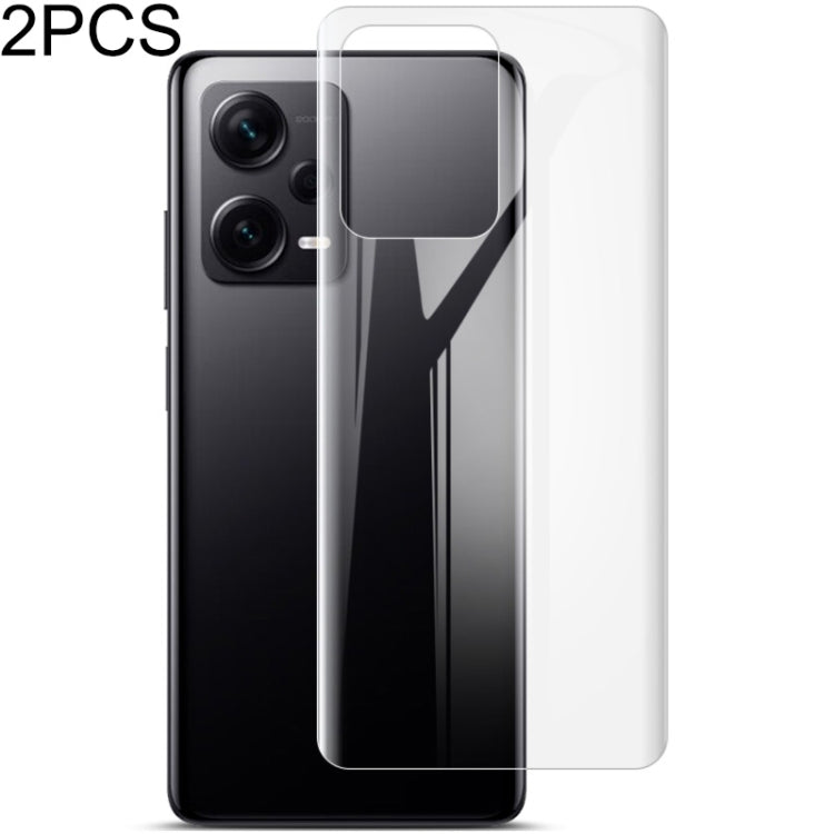 2pcs imak Curved Full Screen Protector Hydrogel Film Back Protector, For Xiaomi Redmi Note 12 Pro 5G China/Indian, For Xiaomi Redmi Note 12 Pro+ 5G China/Indian, For Xiaomi 12T/12T Pro/Redmi K50