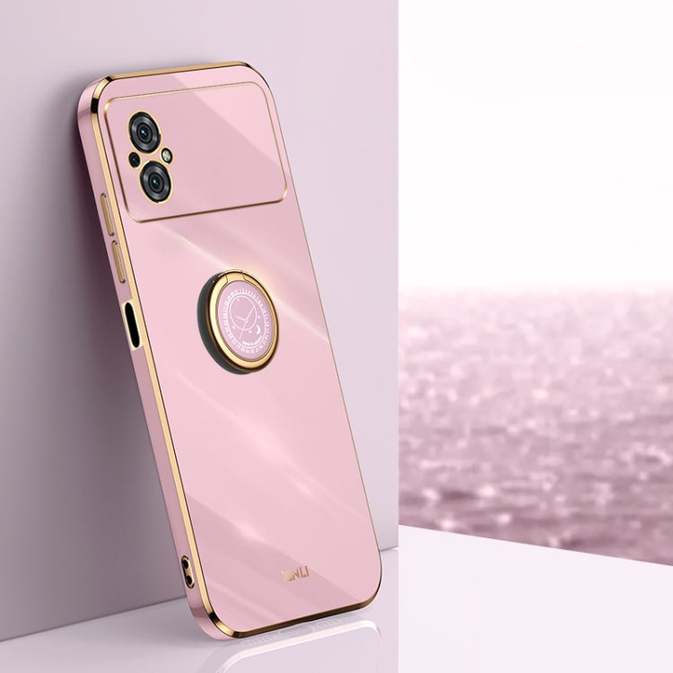 XINLI Straight Edge 6D Electroplate TPU Phone Case with Ring Holder, For Xiaomi Poco M4 5G, For Xiaomi Poco M4 Pro, For Xiaomi Poco C40, For Xiaomi Poco X4 Pro 5G, For Xiaomi Civi 2, For Xiaomi 13