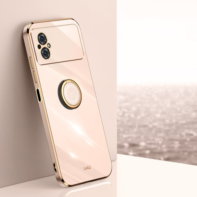 XINLI Straight Edge 6D Electroplate TPU Phone Case with Ring Holder, For Xiaomi Poco M4 5G, For Xiaomi Poco M4 Pro, For Xiaomi Poco C40, For Xiaomi Poco X4 Pro 5G, For Xiaomi Civi 2, For Xiaomi 13