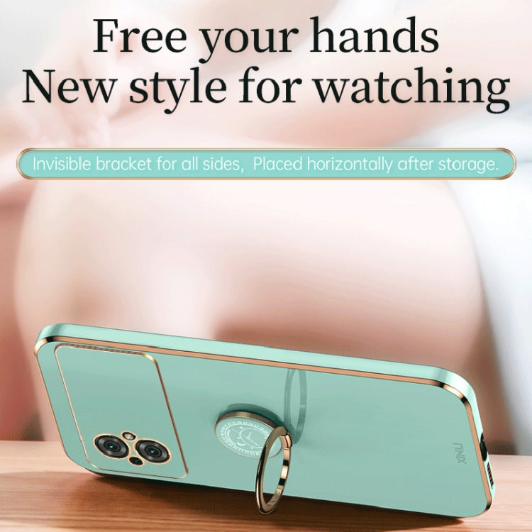 XINLI Straight Edge 6D Electroplate TPU Phone Case with Ring Holder, For Xiaomi Poco M4 5G, For Xiaomi Poco M4 Pro, For Xiaomi Poco C40, For Xiaomi Poco X4 Pro 5G, For Xiaomi Civi 2, For Xiaomi 13