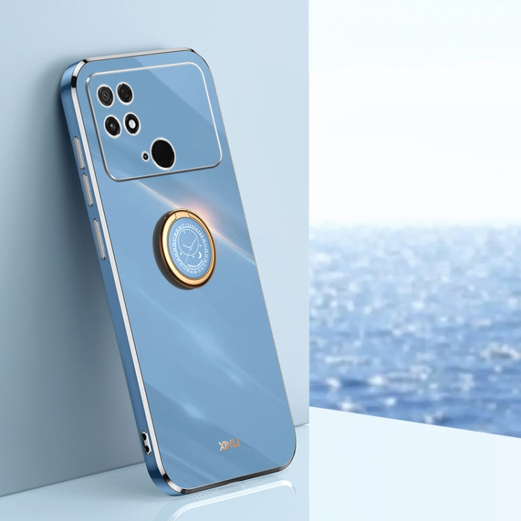 XINLI Straight Edge 6D Electroplate TPU Phone Case with Ring Holder, For Xiaomi Poco M4 5G, For Xiaomi Poco M4 Pro, For Xiaomi Poco C40, For Xiaomi Poco X4 Pro 5G, For Xiaomi Civi 2, For Xiaomi 13