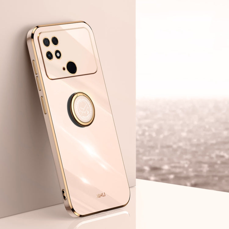 XINLI Straight Edge 6D Electroplate TPU Phone Case with Ring Holder, For Xiaomi Poco M4 5G, For Xiaomi Poco M4 Pro, For Xiaomi Poco C40, For Xiaomi Poco X4 Pro 5G, For Xiaomi Civi 2, For Xiaomi 13