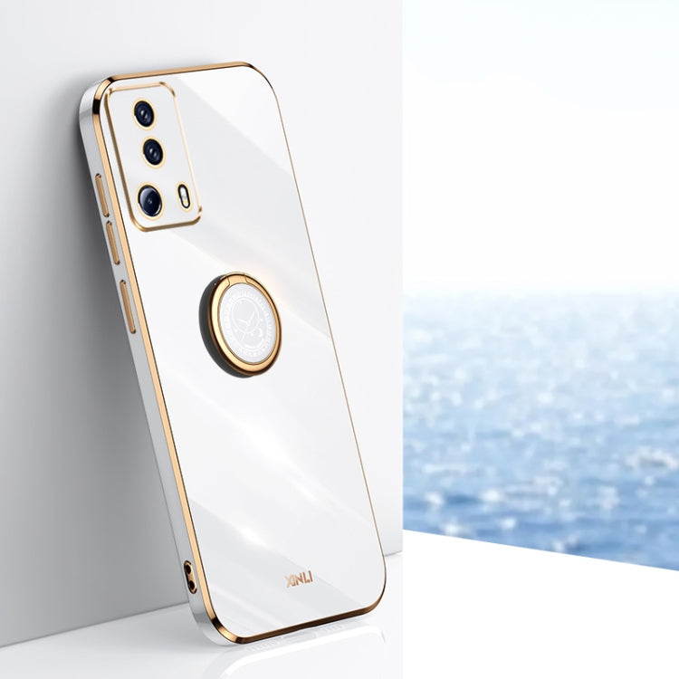 XINLI Straight Edge 6D Electroplate TPU Phone Case with Ring Holder, For Xiaomi Poco M4 5G, For Xiaomi Poco M4 Pro, For Xiaomi Poco C40, For Xiaomi Poco X4 Pro 5G, For Xiaomi Civi 2, For Xiaomi 13