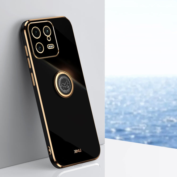 XINLI Straight Edge 6D Electroplate TPU Phone Case with Ring Holder, For Xiaomi Poco M4 5G, For Xiaomi Poco M4 Pro, For Xiaomi Poco C40, For Xiaomi Poco X4 Pro 5G, For Xiaomi Civi 2, For Xiaomi 13