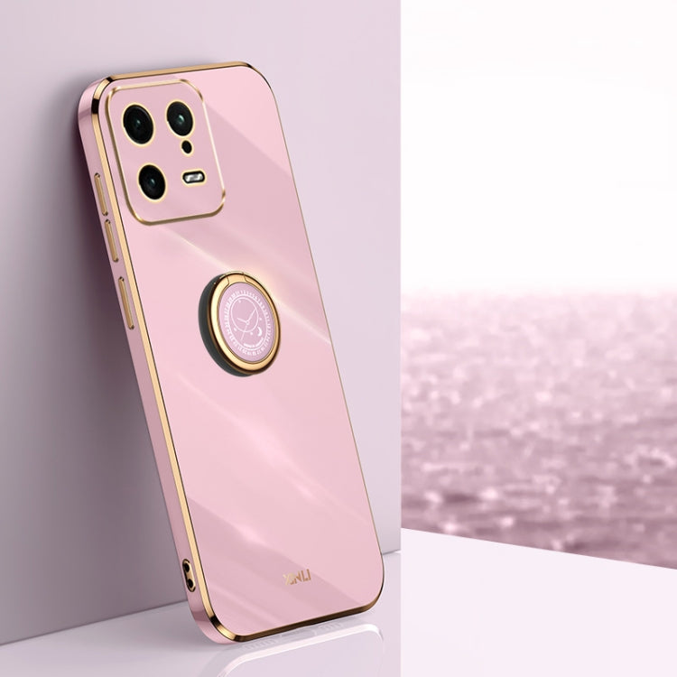 XINLI Straight Edge 6D Electroplate TPU Phone Case with Ring Holder, For Xiaomi Poco M4 5G, For Xiaomi Poco M4 Pro, For Xiaomi Poco C40, For Xiaomi Poco X4 Pro 5G, For Xiaomi Civi 2, For Xiaomi 13