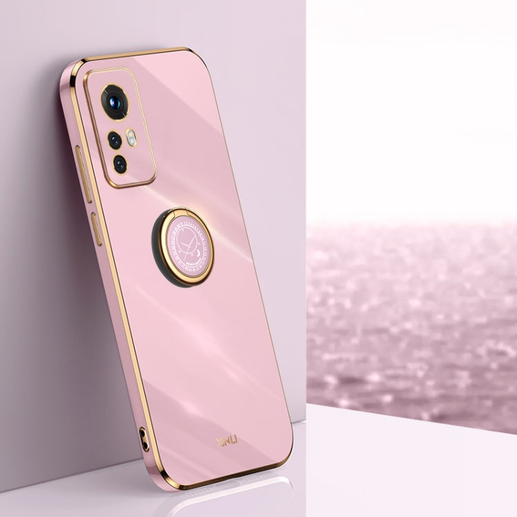 XINLI Straight Edge 6D Electroplate TPU Phone Case with Ring Holder, For Xiaomi 12, For Xiaomi 12T Pro, For Xiaomi 12 Lite, For Xiaomi Redmi Note 12 China, For Xiaomi Redmi Note 12 Pro 5G China, For Xiaomi Redmi Note 12 Pro+ China